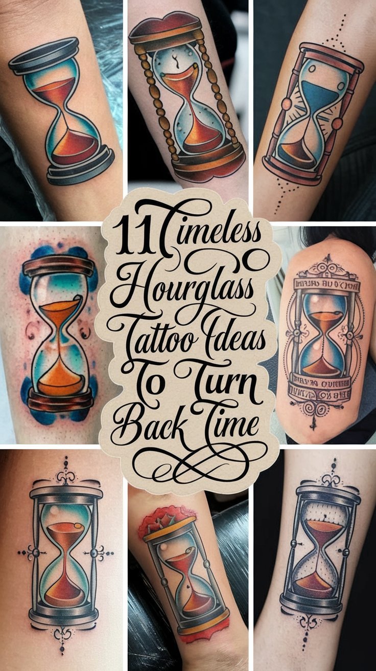 Read more about the article 11 Amazing Timeless Hourglass Tattoo Ideas to Turn Back Time