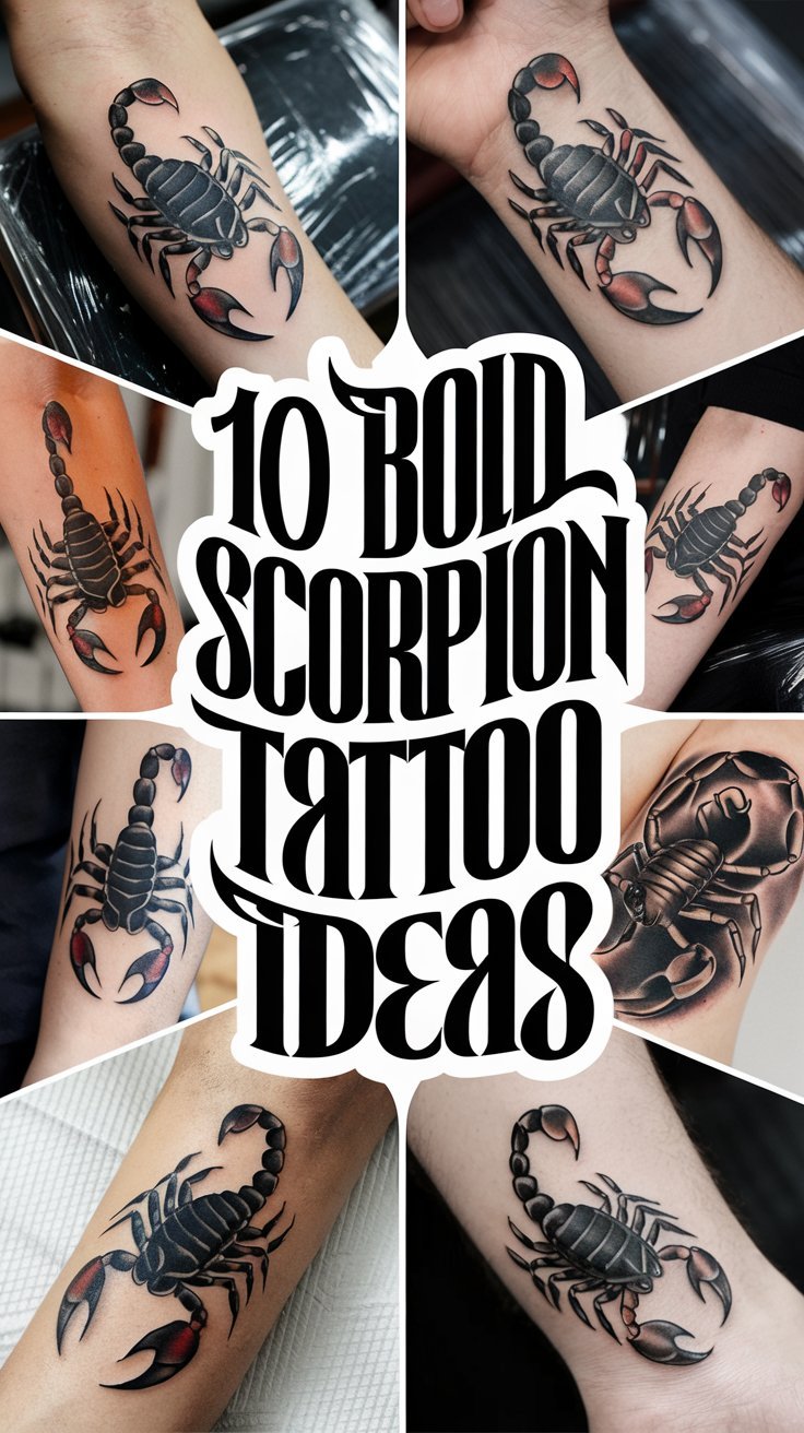 You are currently viewing 10 Bold Scorpion Tattoo Ideas for a Fearless Statement