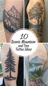 Read more about the article 10 Scenic Mountain and Tree Tattoo Ideas for a Nature-Inspired Design