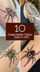 Read more about the article 10 Creepy Spider Tattoo Ideas In 2025 to Get You Crawling