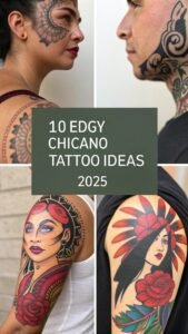 Read more about the article 10 Edgy Chicano Tattoo Ideas 2025 for a Cultural Heritage