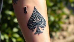 Read more about the article Ace of Spade Tattoo Meaning and Symbolism