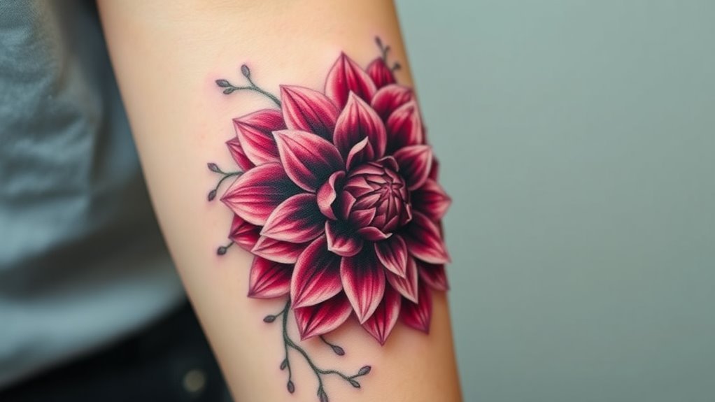 Read more about the article Dahlia Tattoo Meaning and Symbolism