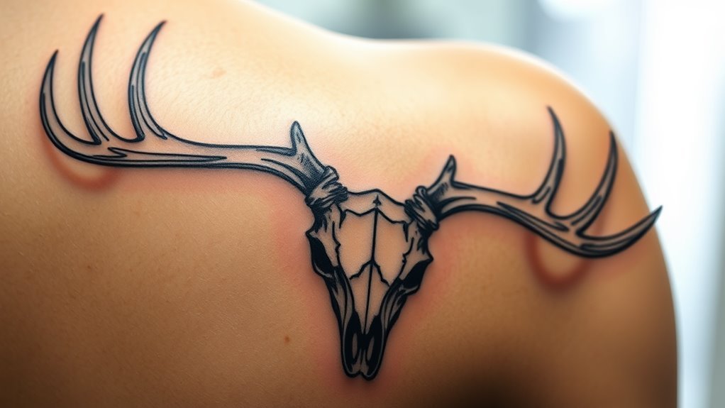 Read more about the article Deer Skull Tattoo Meaning and Symbolism