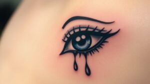 Read more about the article Crying Eye Tattoo Meaning and Symbolism