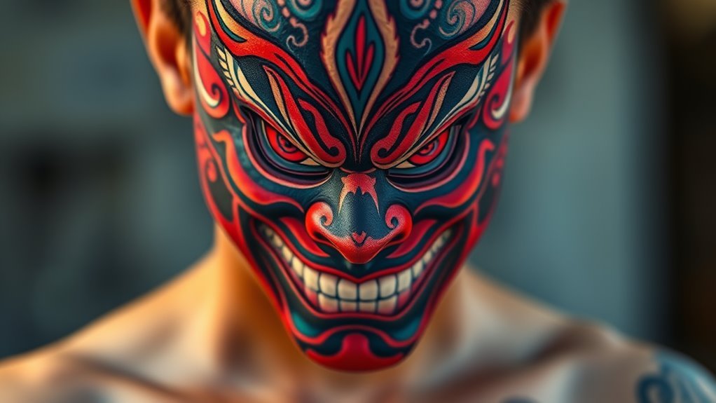 You are currently viewing Japanese Mask Tattoo Meaning and Symbolism