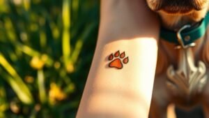 Read more about the article Paw Print Tattoo Meaning and Symbolism