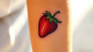 Read more about the article Strawberry Tattoo Meaning and Symbolism