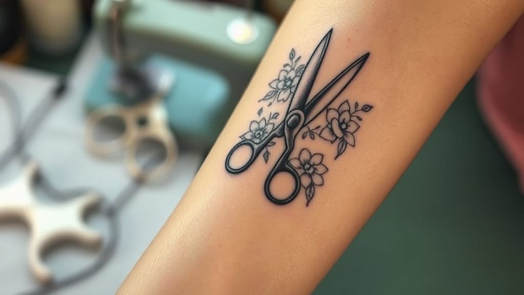 Read more about the article Scissors Tattoo Meaning and Symbolism