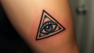 Read more about the article Triangle With Eye Tattoo Meaning and Symbolism