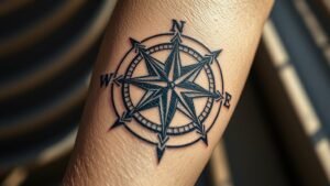 Read more about the article Viking Compass Tattoo Meaning and Symbolism