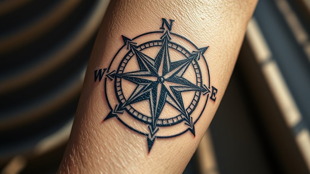 Read more about the article Viking Compass Tattoo Meaning and Symbolism