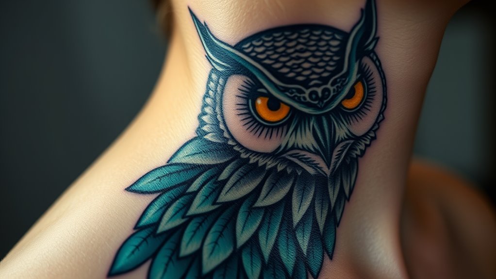 You are currently viewing Owl Neck Tattoo Meaning and Symbolism